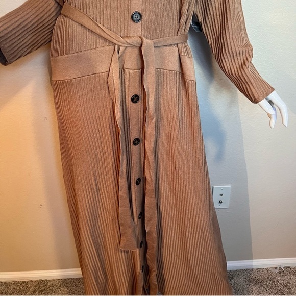Lane Bryant Tan Long Sleeve Maxi Knit Dress NWT - Picture 6 of 6